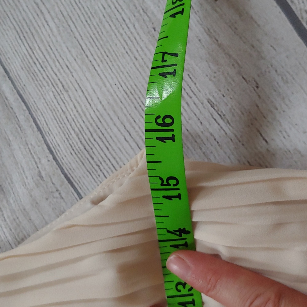 Nanette Lepore Cream Pleated Midi Dress NWT - Picture 11 of 14